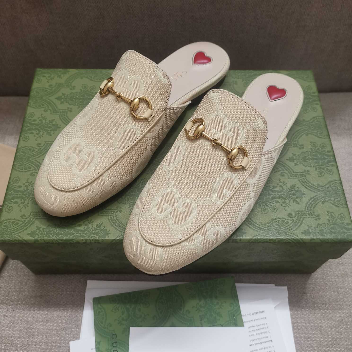 Gucci Damen Jumbo GG Princetown Slipper - EUR FASHION