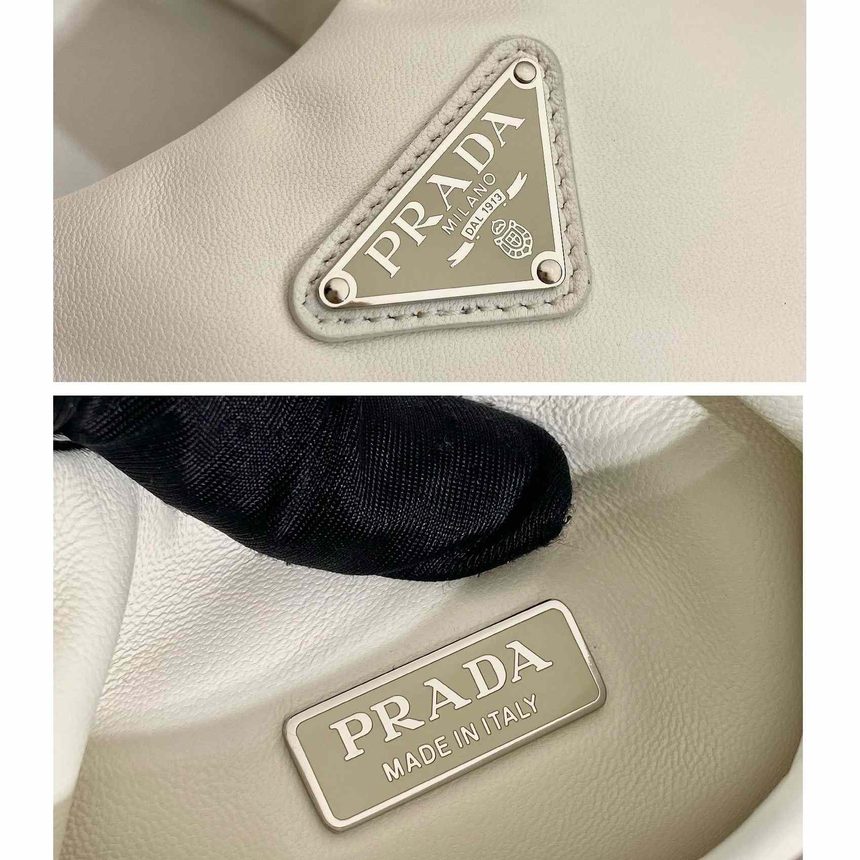 Prada Mittelgroße gepolsterte Prada-Tasche aus weichem Nappaleder - EUR FASHION