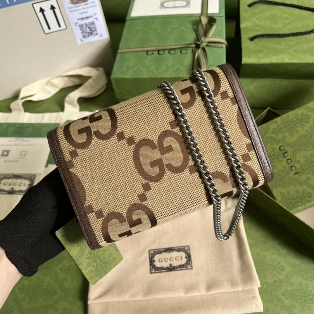 Gucci Dionysus Jumbo GG Kettenbrieftasche (20-13-6CM) - EUR FASHION
