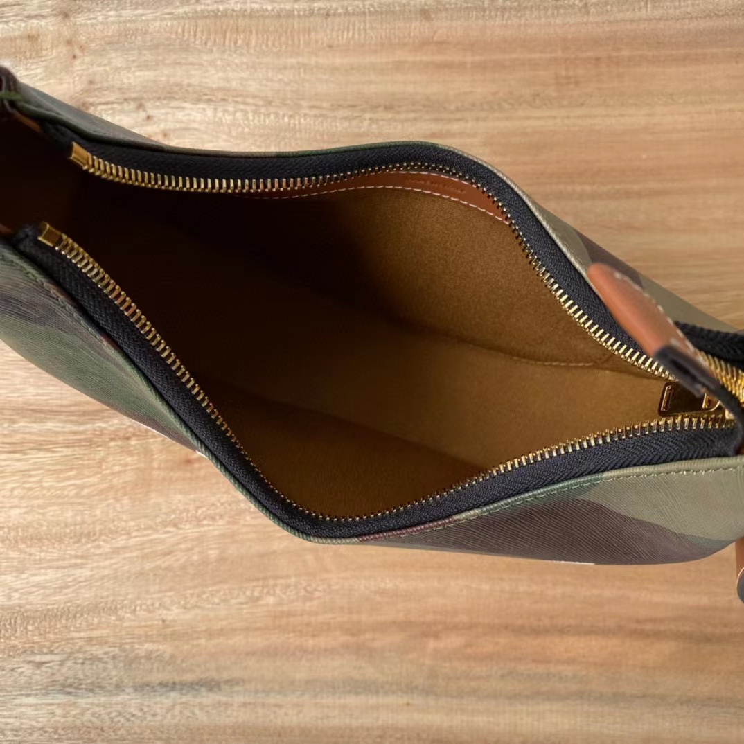 Celine Canvas Kalbsleder Camouflage Ava Logo Triomphe Umhängetasche Khaki (24,5-18-7,5 cm) - EUR FASHION