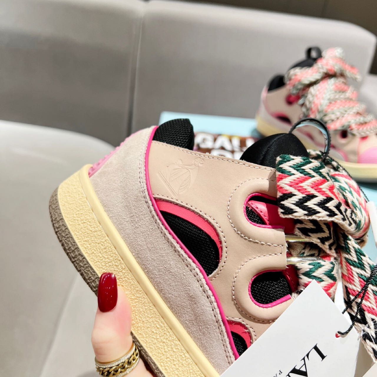 Lanvin Curb Schnür-Sneaker - EUR FASHION
