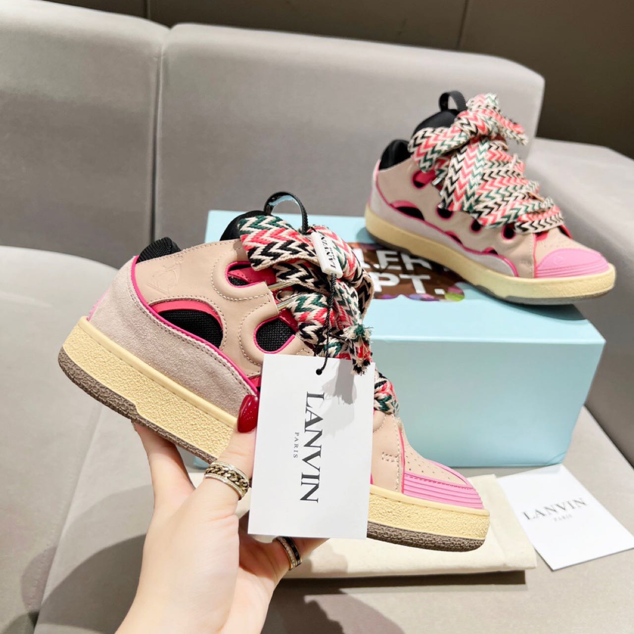 Lanvin Curb Schnür-Sneaker - EUR FASHION