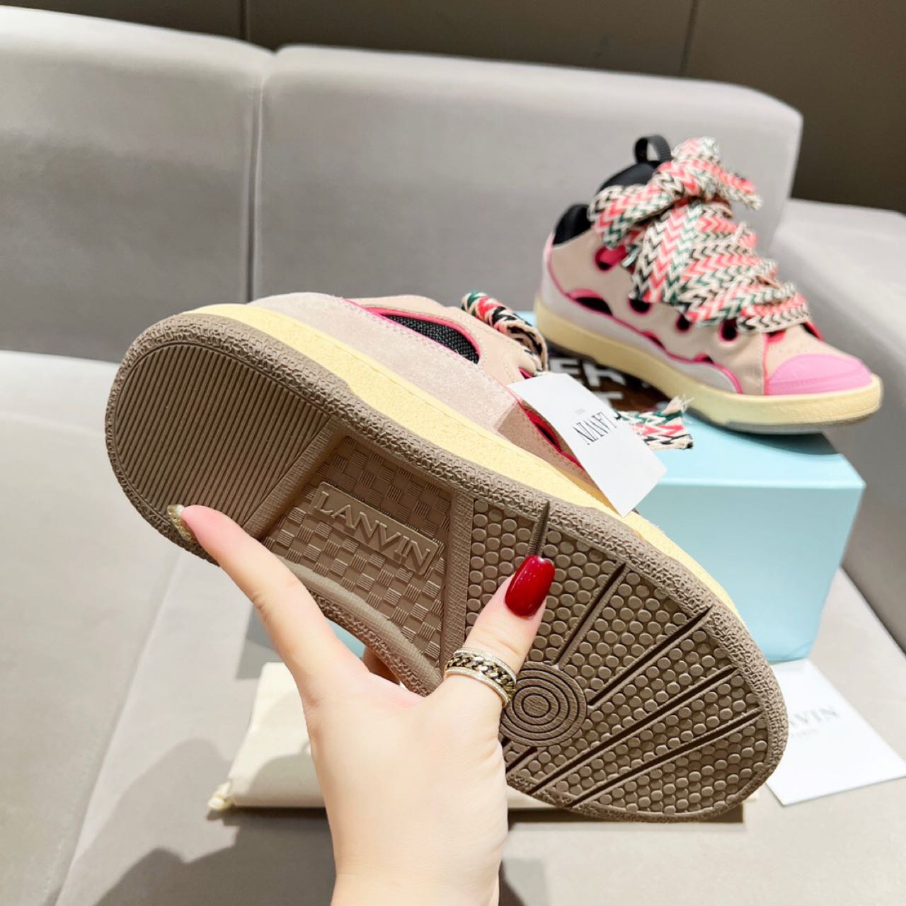 Lanvin Curb Schnür-Sneaker - EUR FASHION