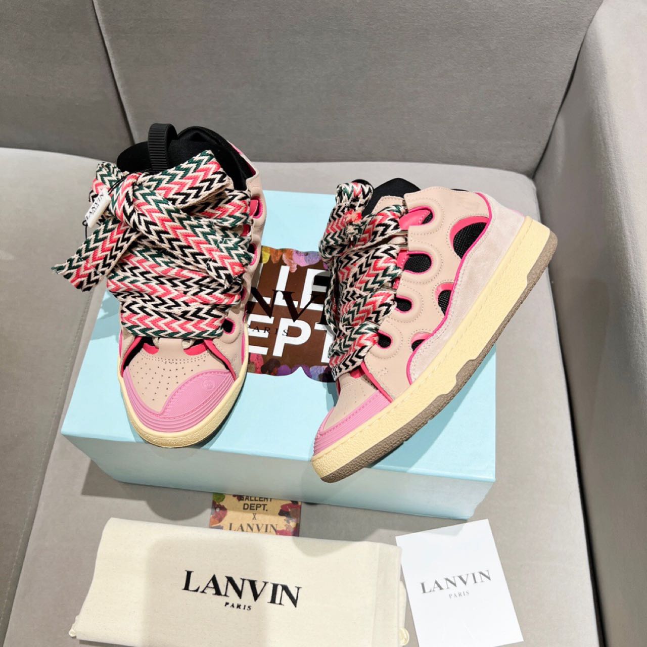 Lanvin Curb Schnür-Sneaker - EUR FASHION