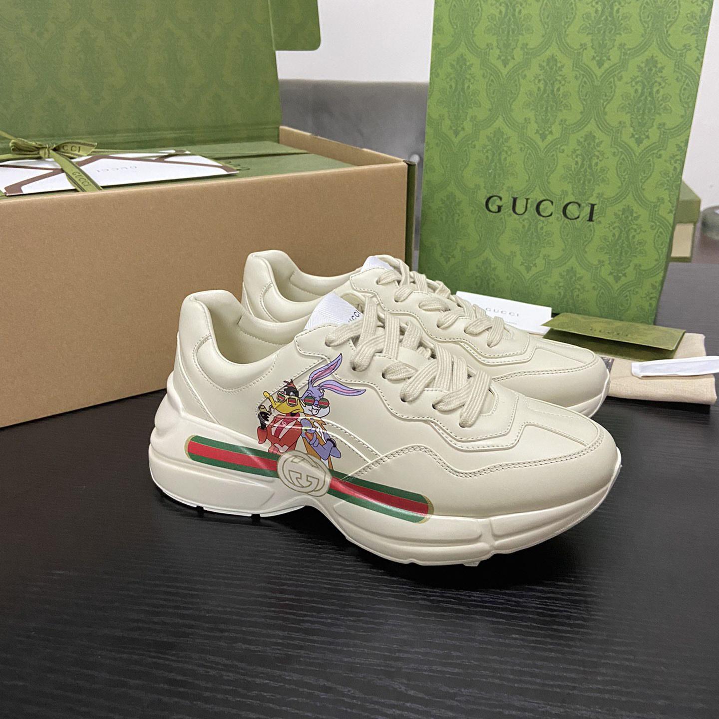 Gucci Rhyton Sneaker mit Animal-Print (nach britischer Größe) - EUR FASHION