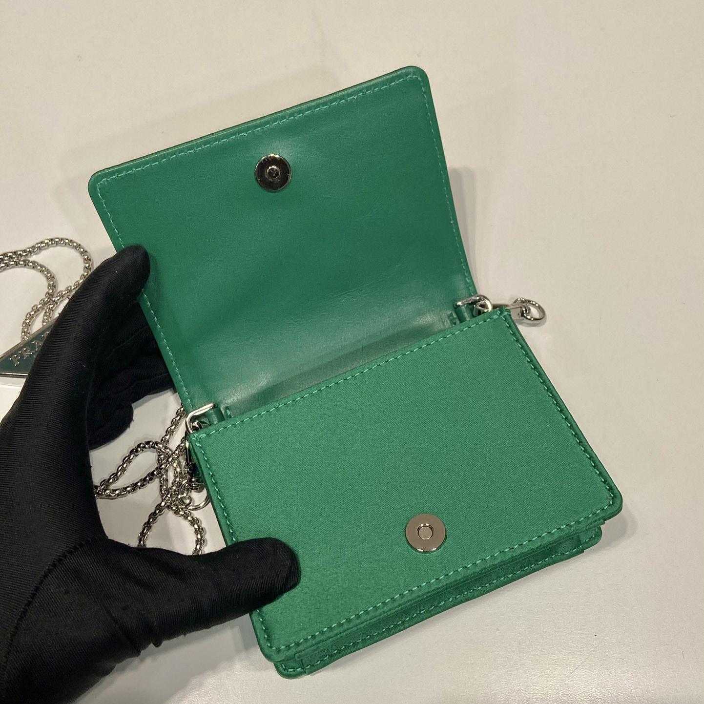Prada-Kartenetui mit Schultergurt und Kristallen - EUR FASHION