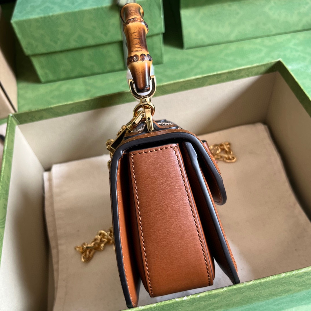 Gucci Bamboo 1947 Mini-Tasche mit Henkel (17–12,5–8 cm) - EUR FASHION