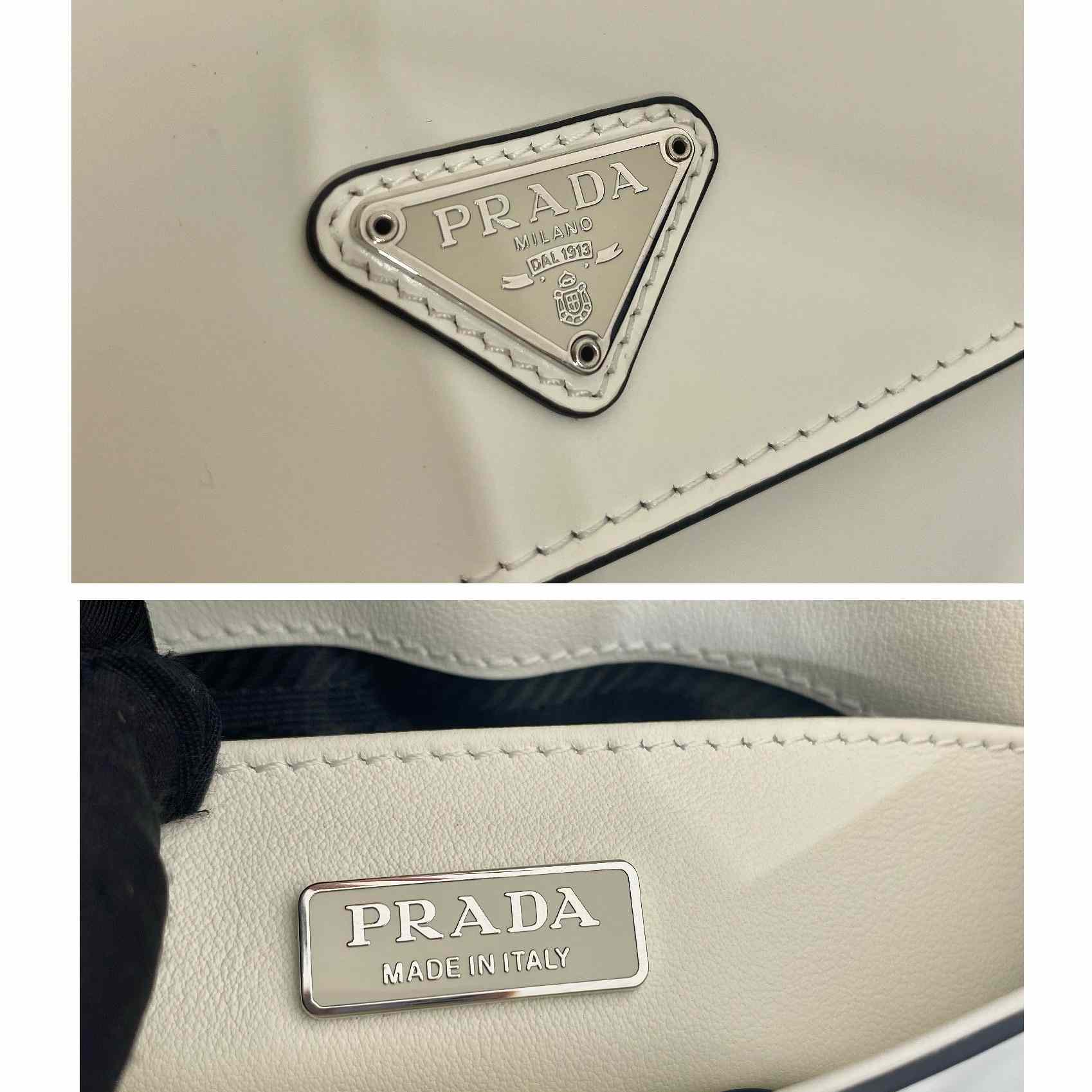 Prada Cleo Umhängetasche aus gebürstetem Leder mit Klappe - EUR FASHION