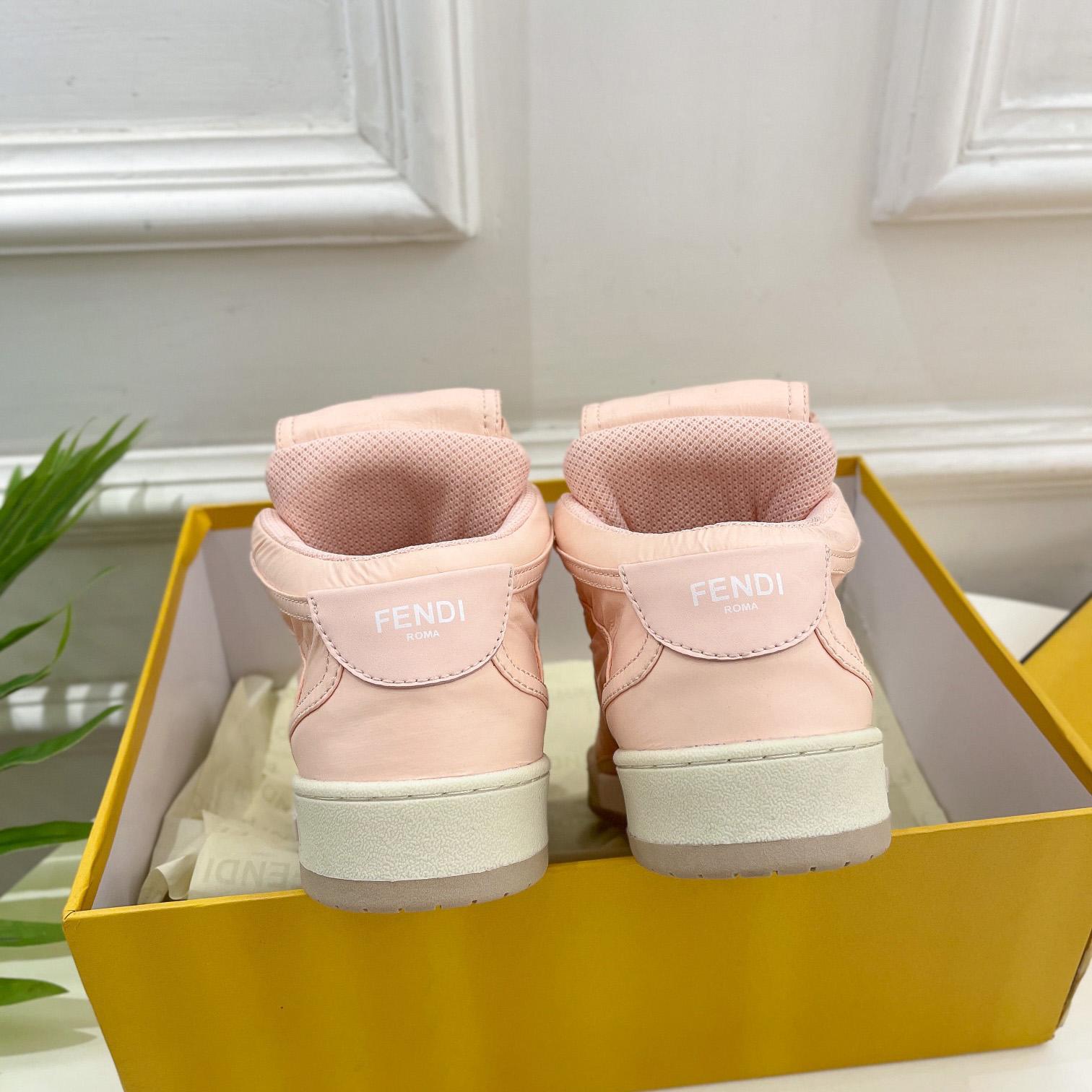 Fendi Match High-Top-Sneaker aus Nylon in Rosa - EUR FASHION