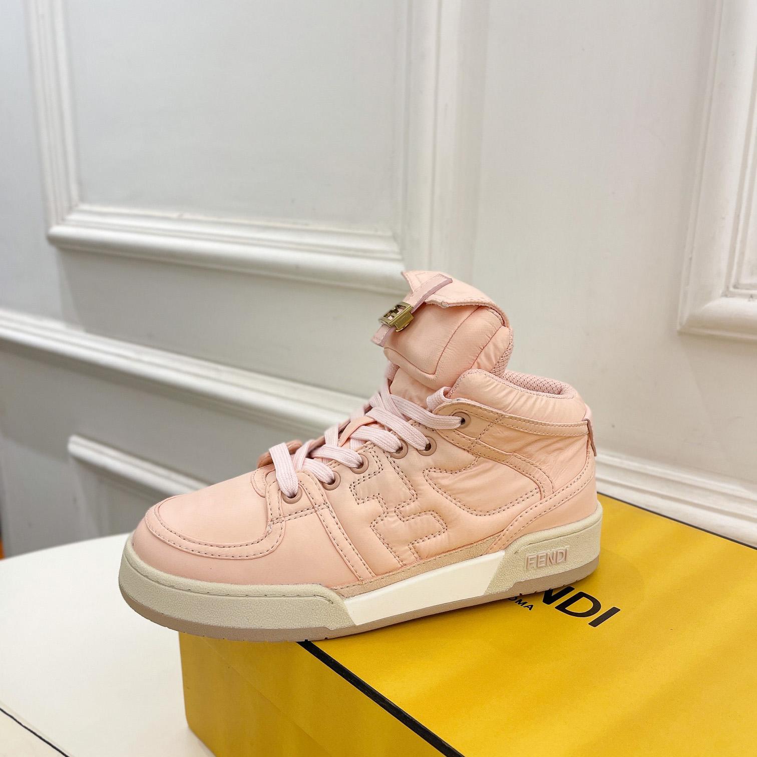 Fendi Match High-Top-Sneaker aus Nylon in Rosa - EUR FASHION