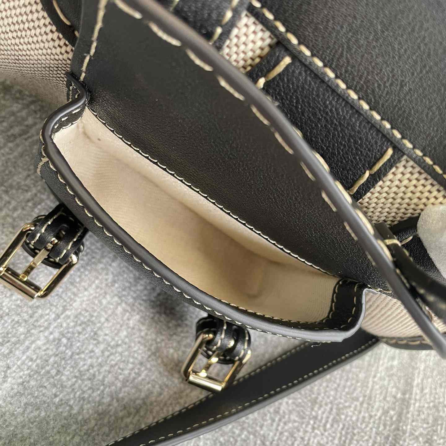 Chloe Edith Beige Schwarz Mini in Umhängetaschen (26,5-16-11 cm) - EUR FASHION