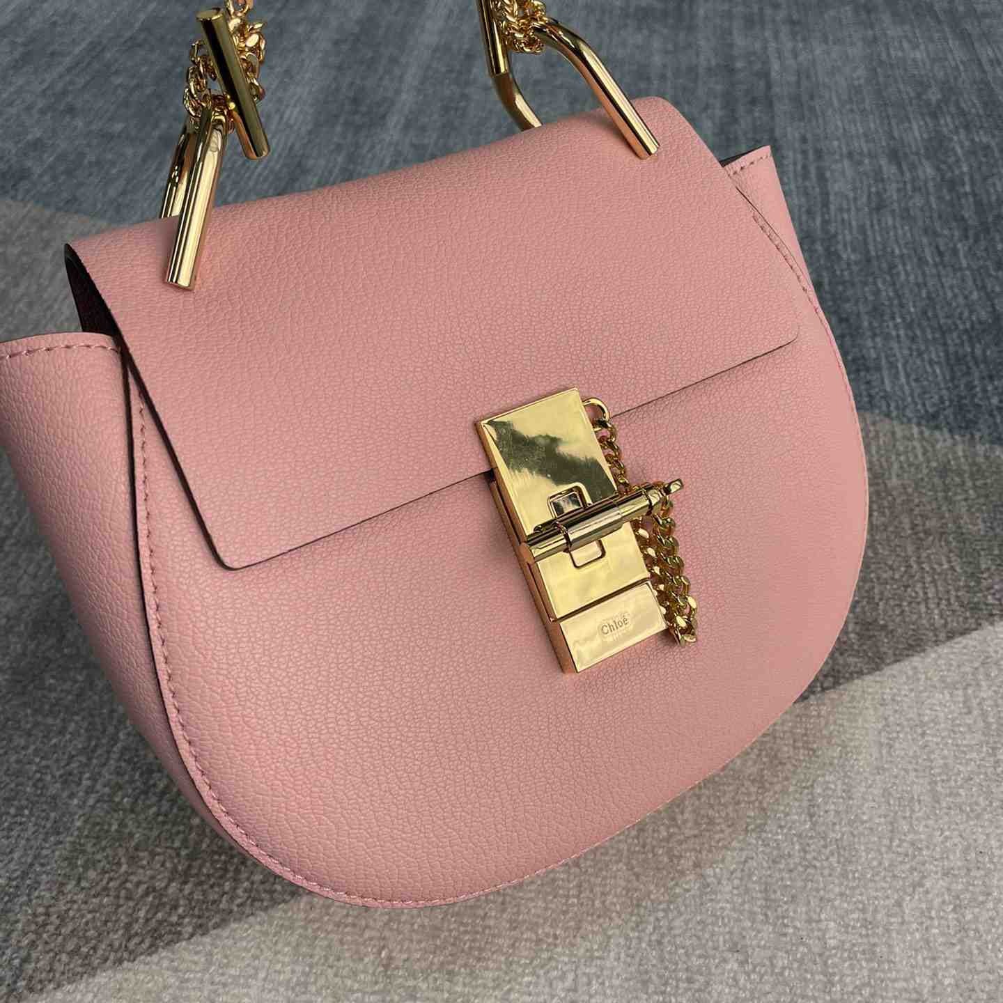 Chloe Drew Umhängetasche aus kleinnarbigem Lammleder (19-7-16 cm) - EUR FASHION