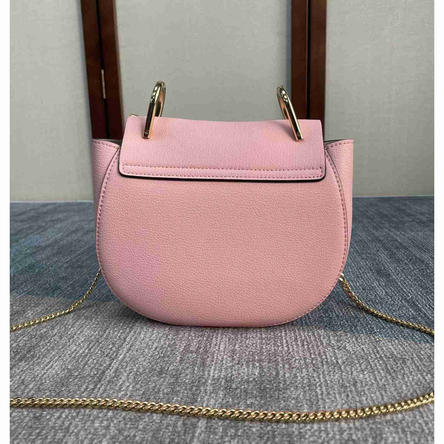 Chloe Drew Umhängetasche aus kleinnarbigem Lammleder (19-7-16 cm) - EUR FASHION
