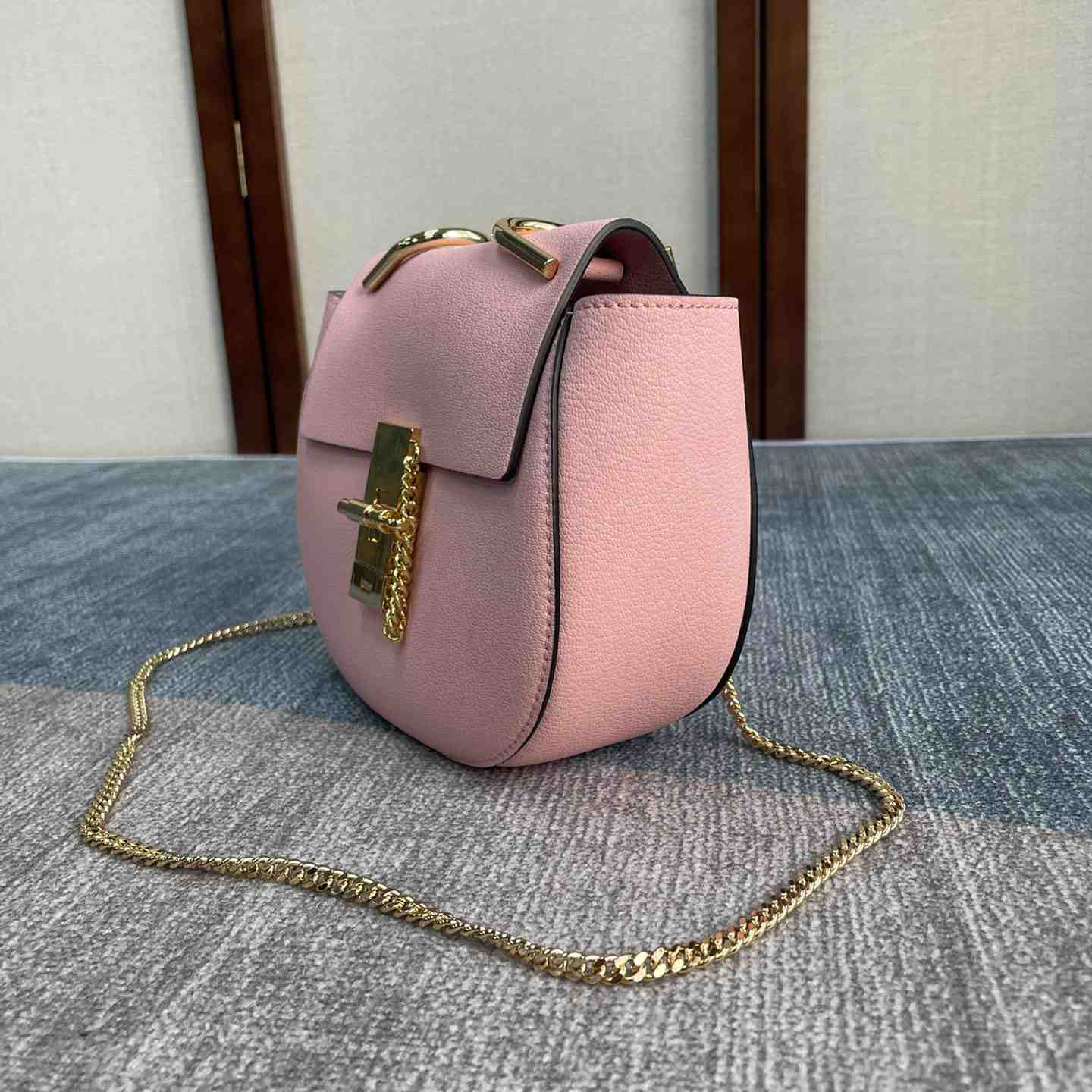 Chloe Drew Umhängetasche aus kleinnarbigem Lammleder (19-7-16 cm) - EUR FASHION