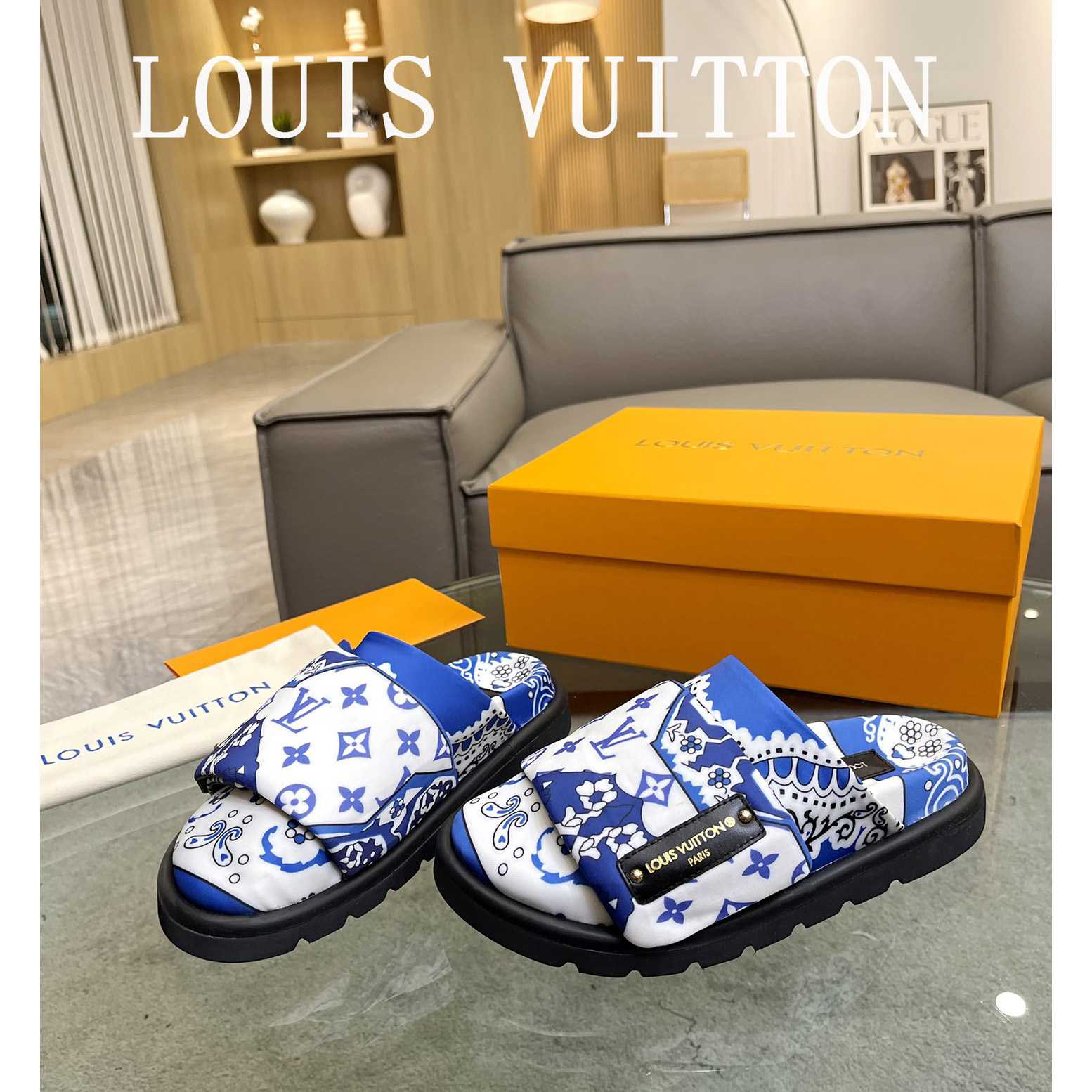 Louis Vuitton Slipper Pillow Flat Comfort Mule 1AAM52 - EUR FASHION