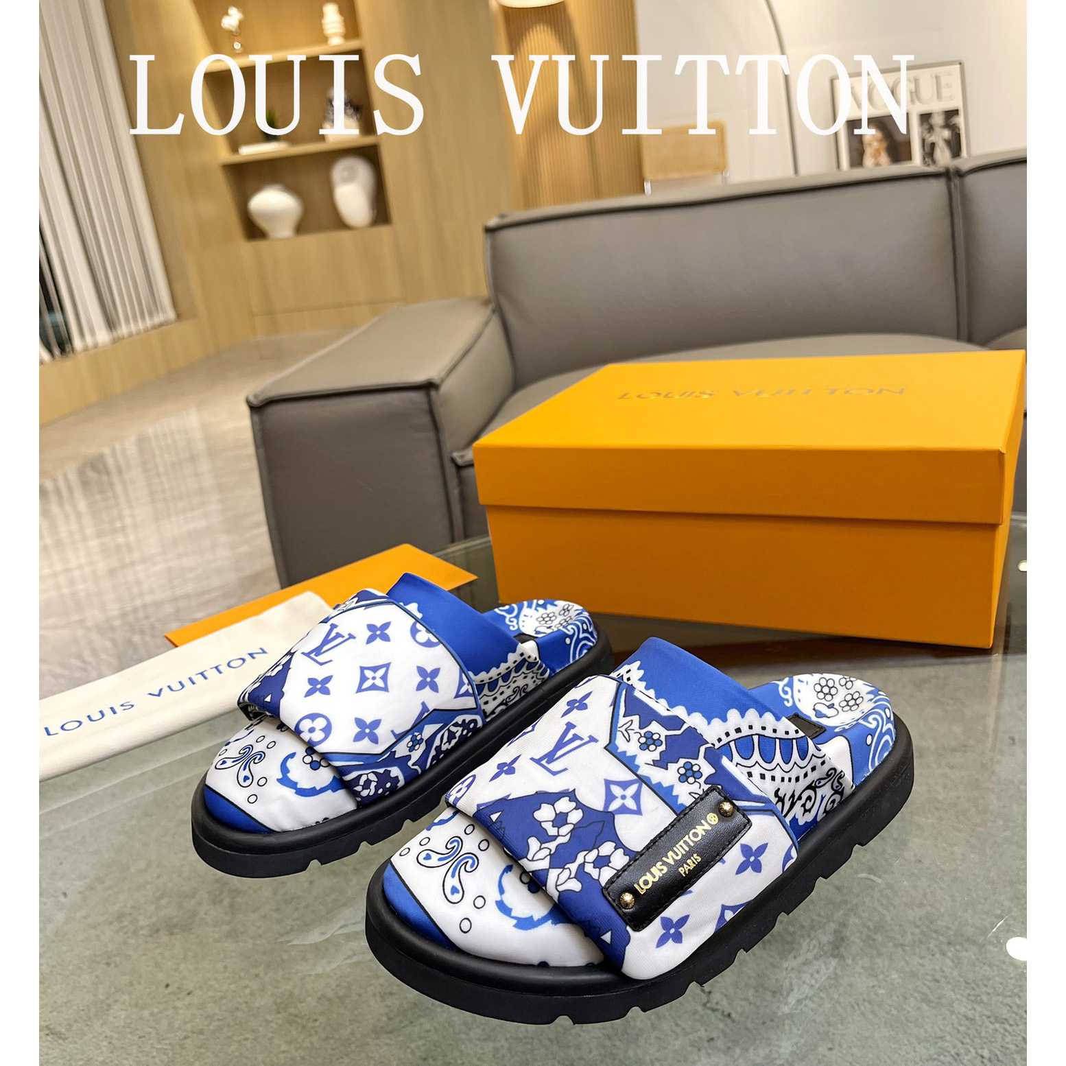 Louis Vuitton Slipper Pillow Flat Comfort Mule 1AAM52 - EUR FASHION