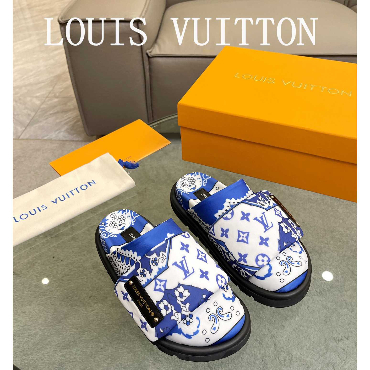 Louis Vuitton Slipper Pillow Flat Comfort Mule 1AAM52 - EUR FASHION
