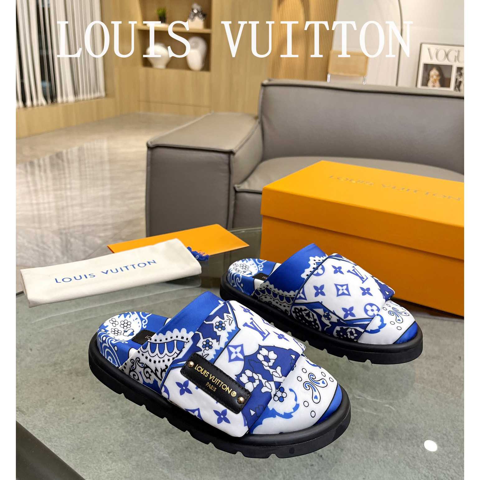 Louis Vuitton Slipper Pillow Flat Comfort Mule 1AAM52 - EUR FASHION