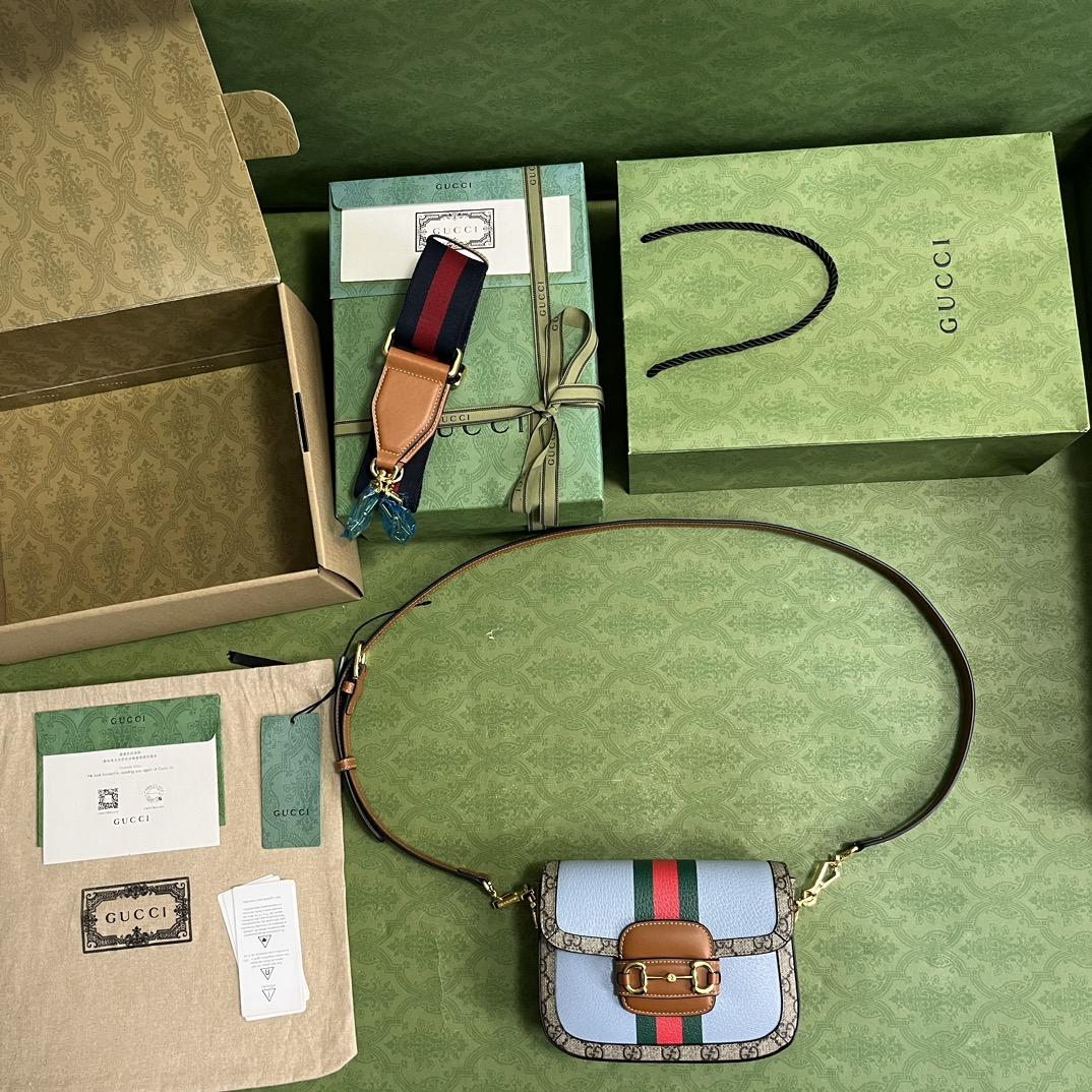 Gucci Horsebit 1955 Mini-Tasche (20,5–14,5–5 cm) - EUR FASHION