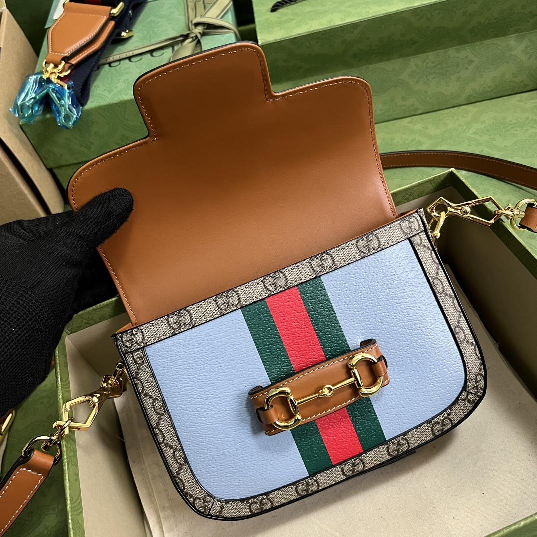 Gucci Horsebit 1955 Mini-Tasche (20,5–14,5–5 cm) - EUR FASHION