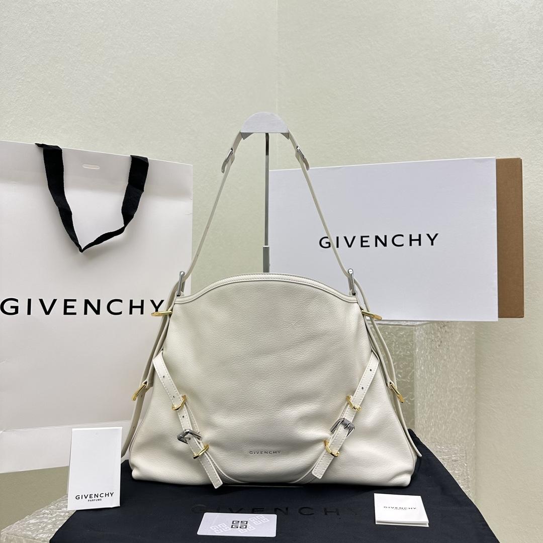 Givenchy Mittelgroße Voyou-Tasche aus Leder (32–37–6,5 cm) - EUR FASHION