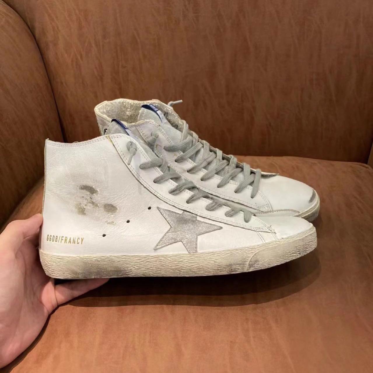 Golden Goose Francy Sneakers aus Leder mit Wildlederstern - EUR FASHION