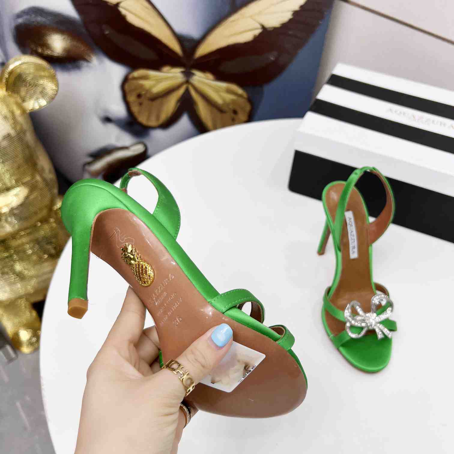 Aquazzura Babe Sandale 105 - EUR FASHION