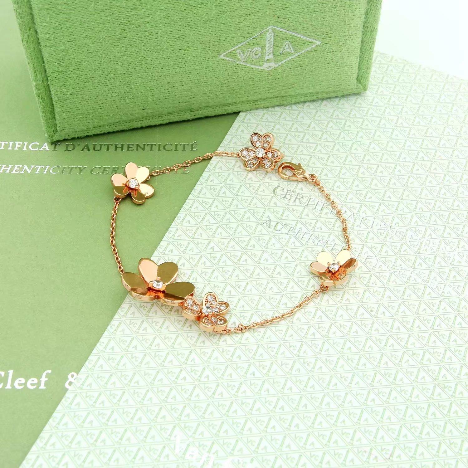 Van Cleef & Arpels Frivole Armband, 5 Blumen - EUR FASHION