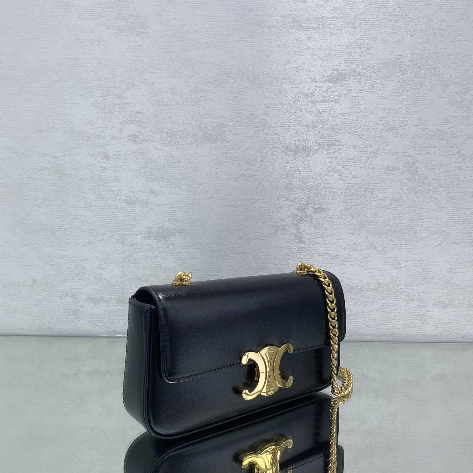 Celine Chain Box Triomphe Tasche aus glänzendem Kalbsleder - EUR FASHION