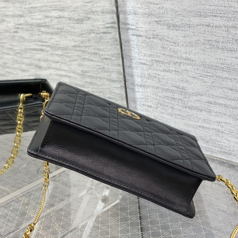 Dior Caro Reißverschlusstasche mit Kette - EUR FASHION