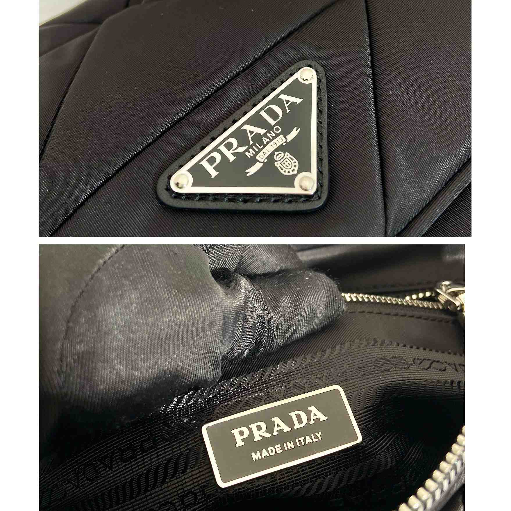 Gepolsterte Umhängetasche aus Re-Nylon von Prada - EUR FASHION