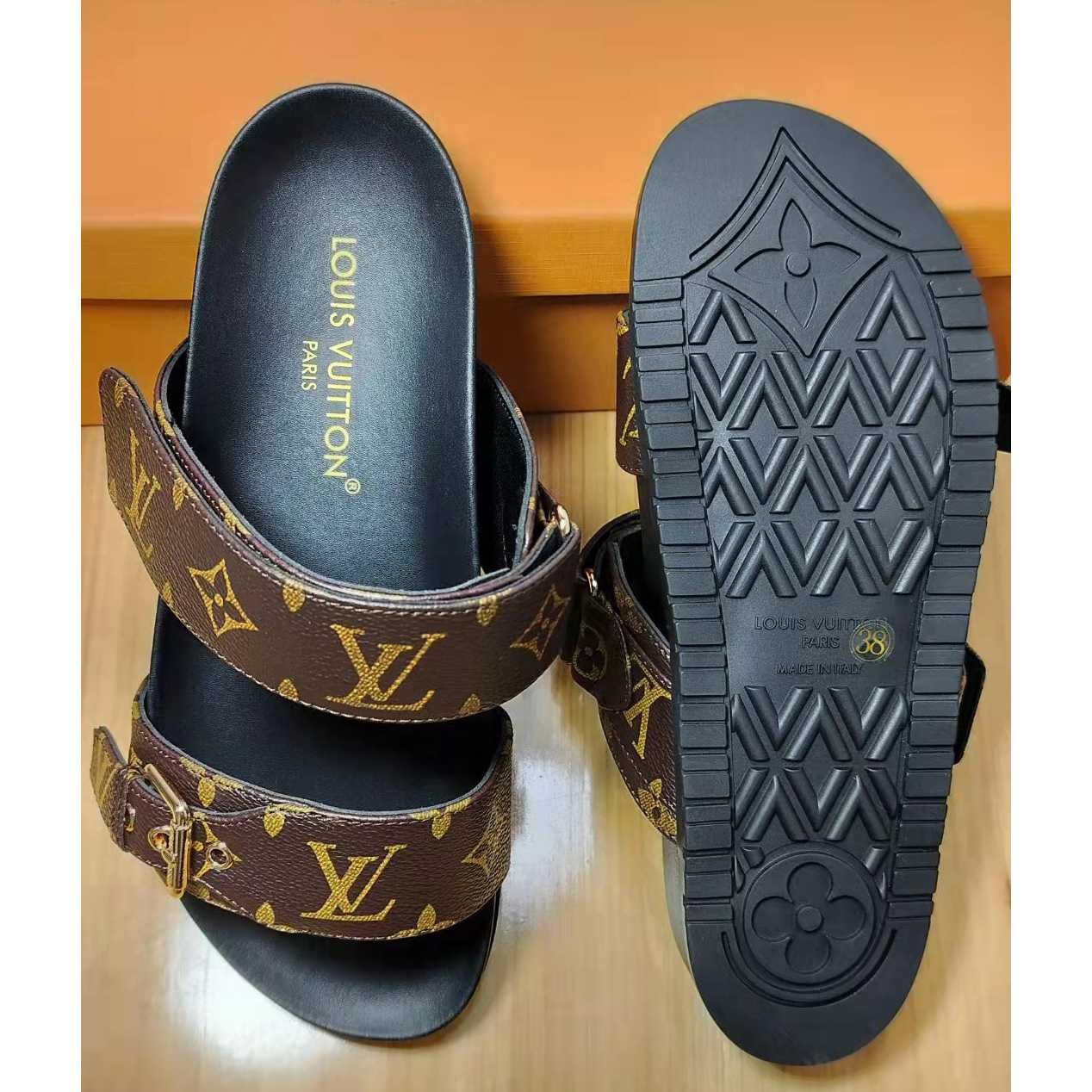 Louis Vuitton Bom Dia Flat Comfort Mule 1AAW8L - EUR FASHION