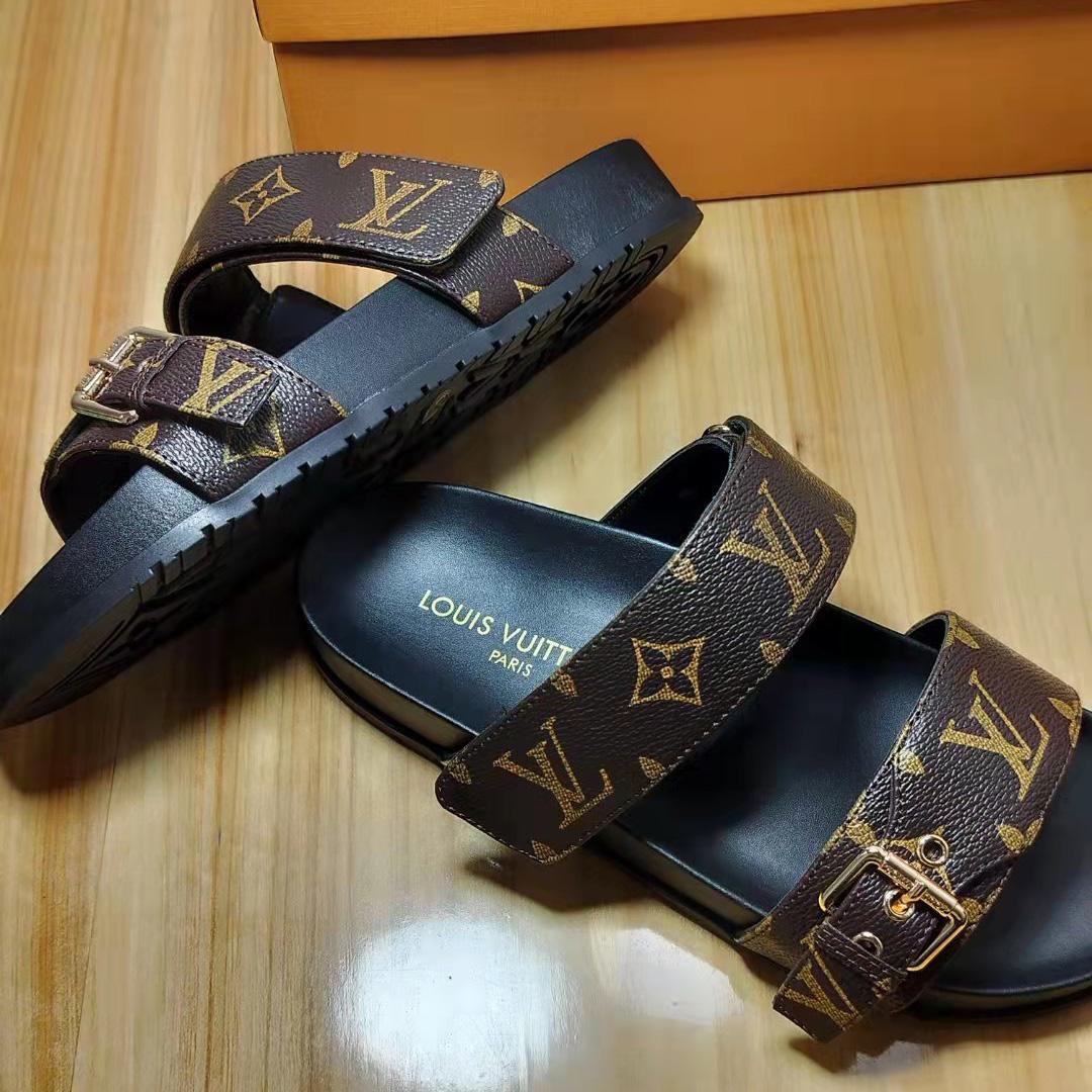 Louis Vuitton Bom Dia Flat Comfort Mule 1AAW8L - EUR FASHION