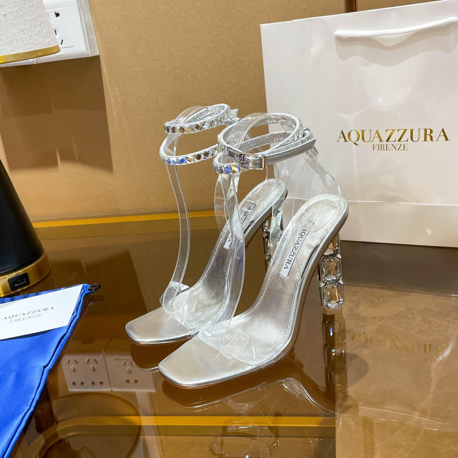 Aquazzura Aura Plexi Sandale 105 - EUR FASHION