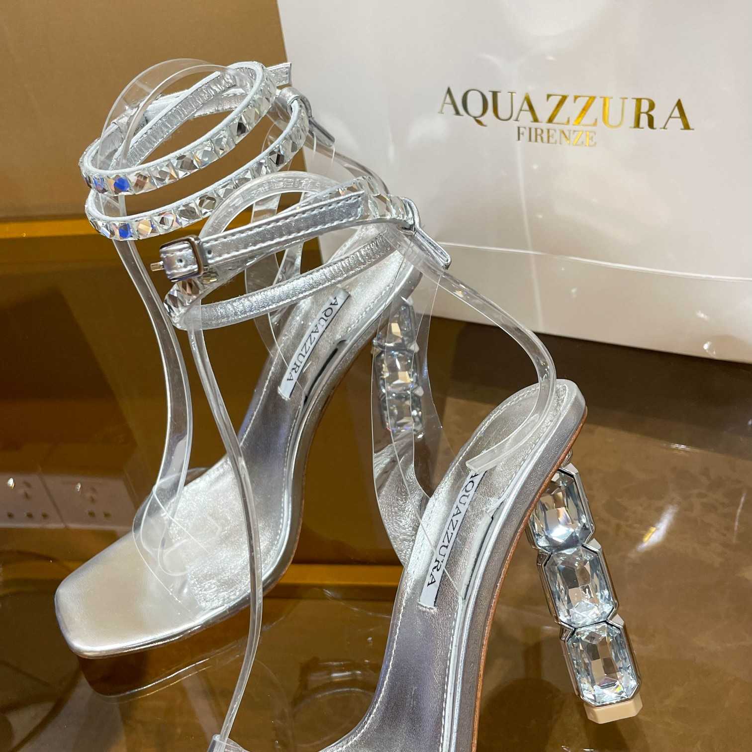 Aquazzura Aura Plexi Sandale 105 - EUR FASHION