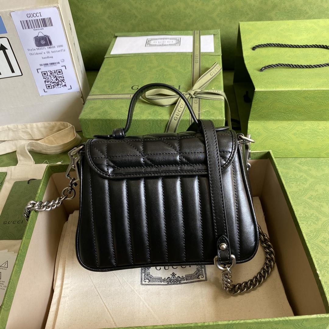 Gucci GG Marmont Mini-Tasche mit Henkel (21 x 15,5 x 8 cm) - EUR FASHION