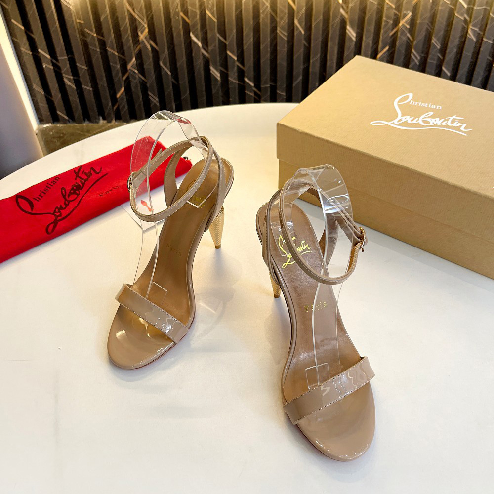Christian Louboutin Lipqueen 105 Lackledersandalen - EUR FASHION