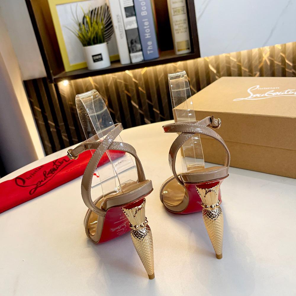 Christian Louboutin Lipqueen 105 Lackledersandalen - EUR FASHION