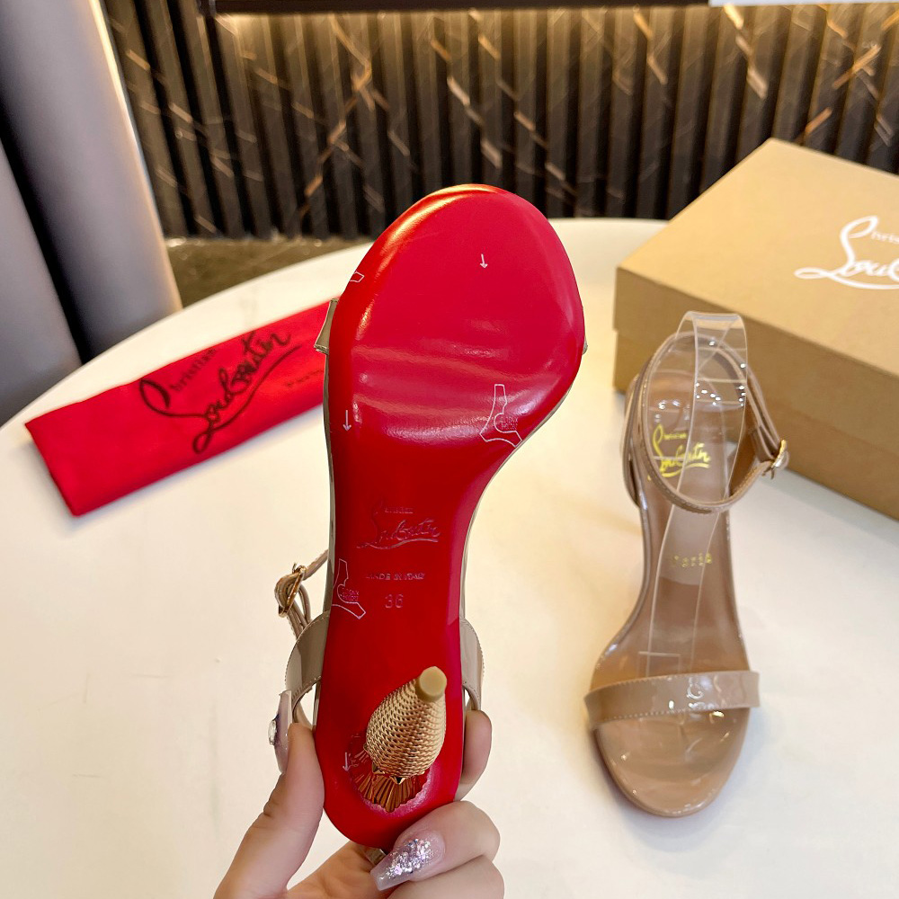 Christian Louboutin Lipqueen 105 Lackledersandalen - EUR FASHION