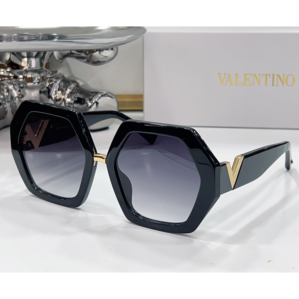 Valenti VLOGO Sechseckige Sonnenbrille mit übergroßem Rahmen VA4053 - EUR FASHION