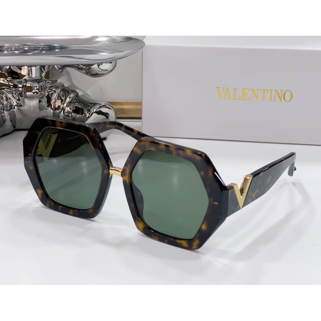 Valenti VLOGO Sechseckige Sonnenbrille mit übergroßem Rahmen VA4053 - EUR FASHION