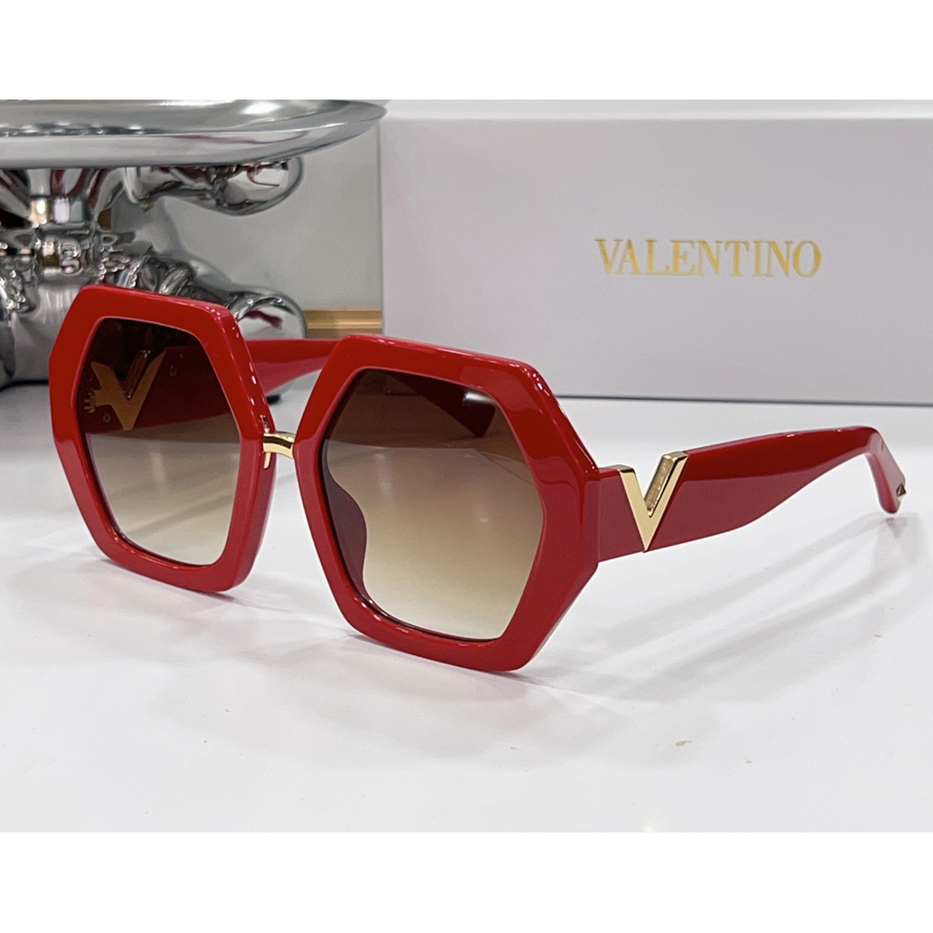 Valenti VLOGO Sechseckige Sonnenbrille mit übergroßem Rahmen VA4053 - EUR FASHION