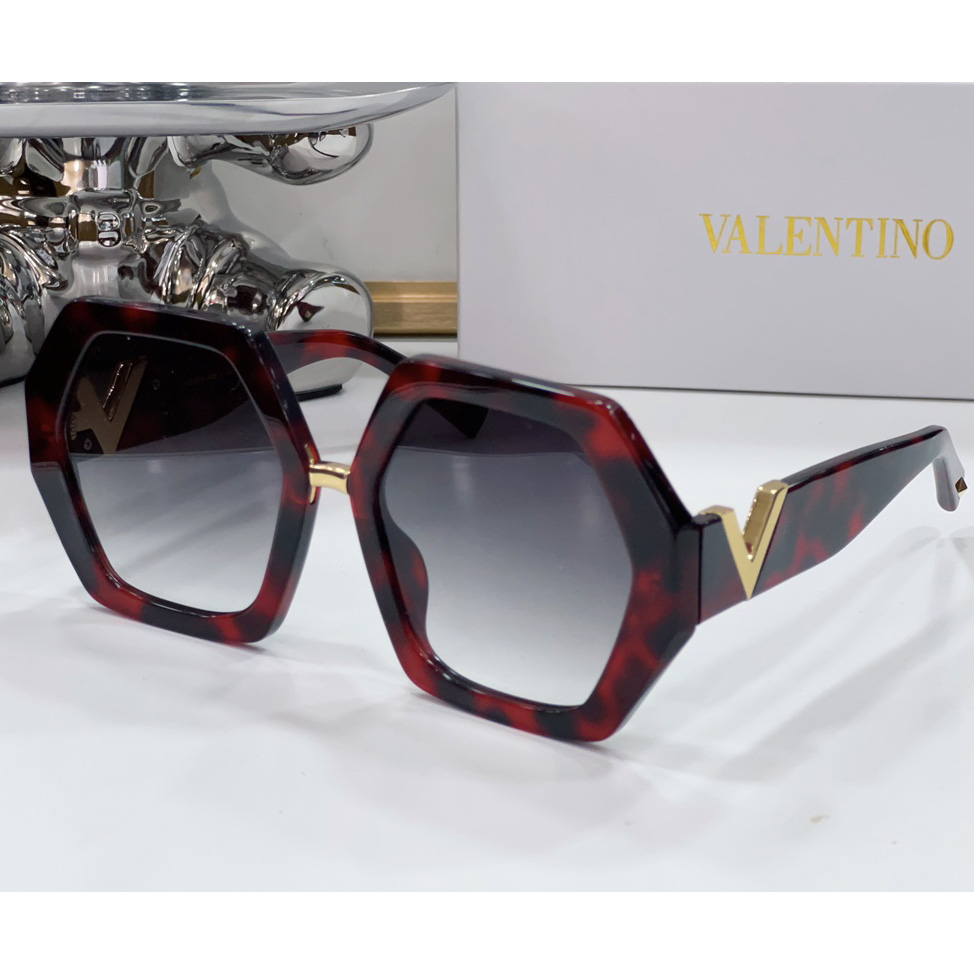 Valenti VLOGO Sechseckige Sonnenbrille mit übergroßem Rahmen VA4053 - EUR FASHION