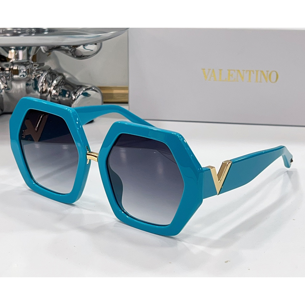 Valenti VLOGO Sechseckige Sonnenbrille mit übergroßem Rahmen VA4053 - EUR FASHION