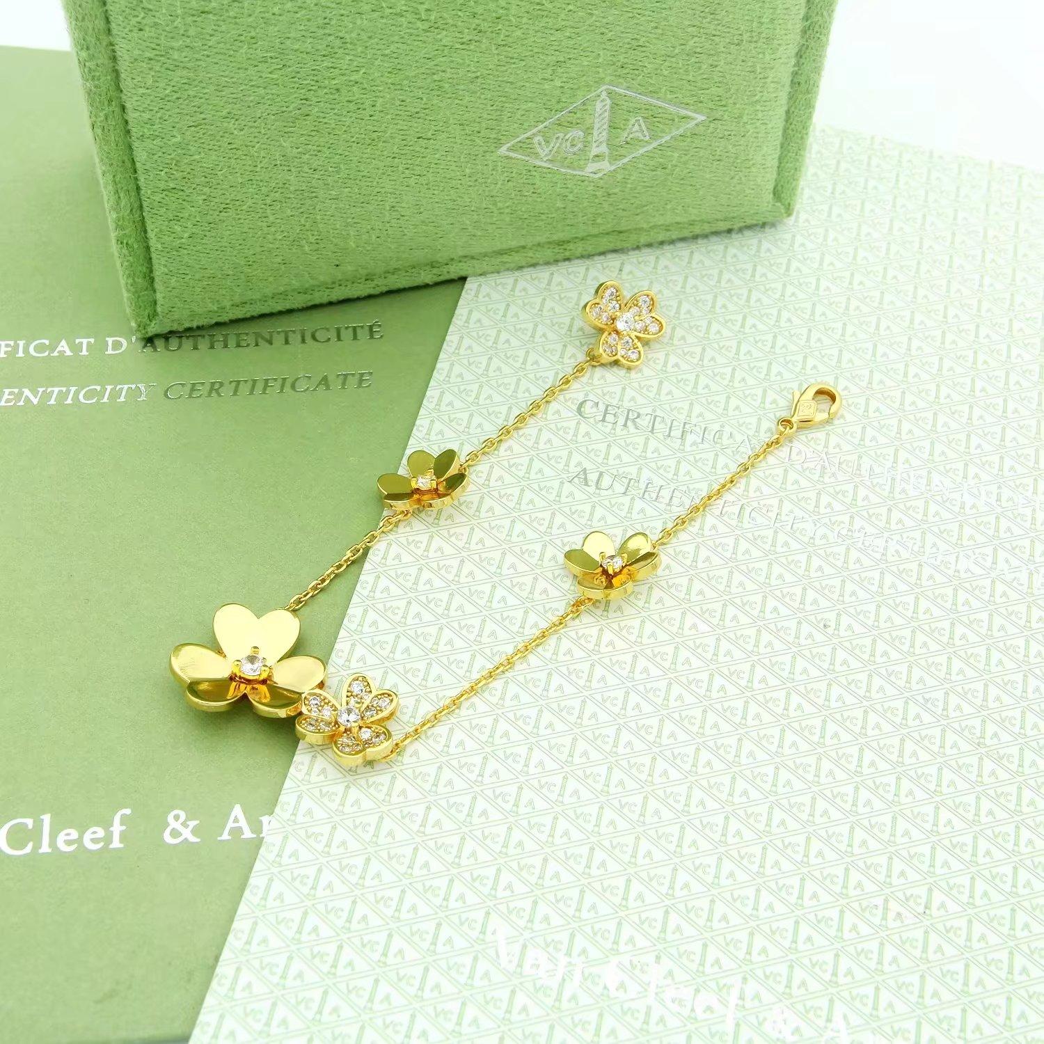 Van Cleef & Arpels Frivole Armband, 5 Blumen - EUR FASHION