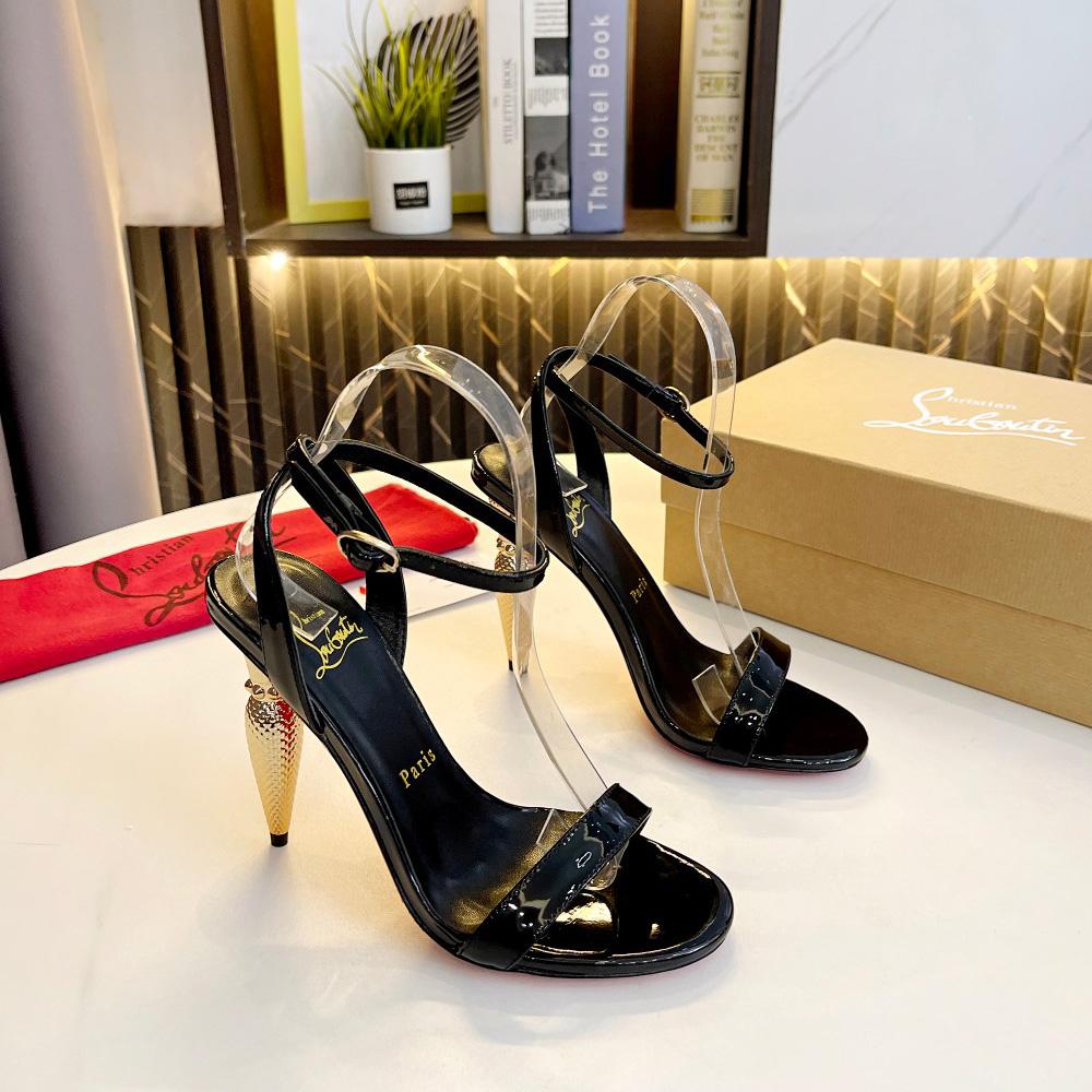 Christian Louboutin Lipqueen 105 Lackledersandalen - EUR FASHION