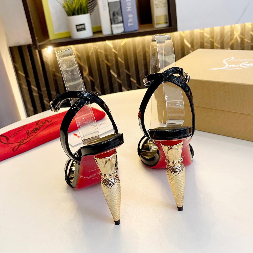 Christian Louboutin Lipqueen 105 Lackledersandalen - EUR FASHION