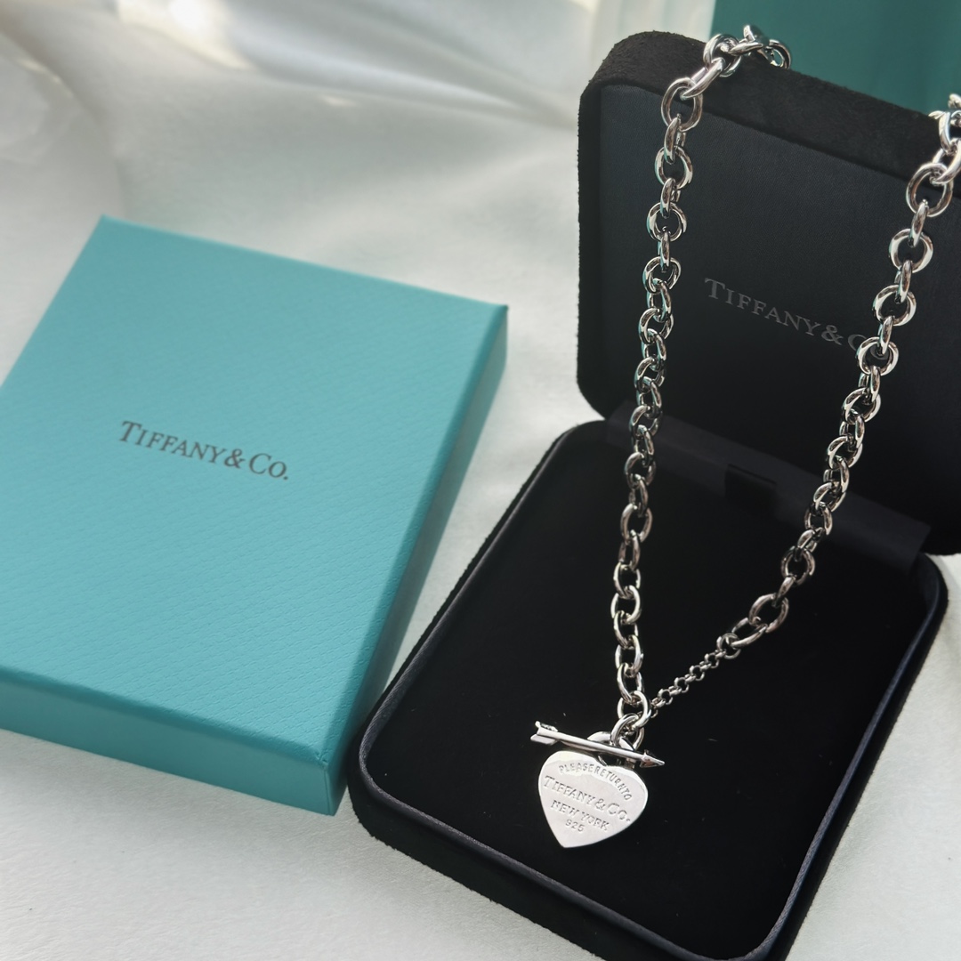 Tiffany&CO Lovestruck Herzanhänger-Halskette - EUR FASHION