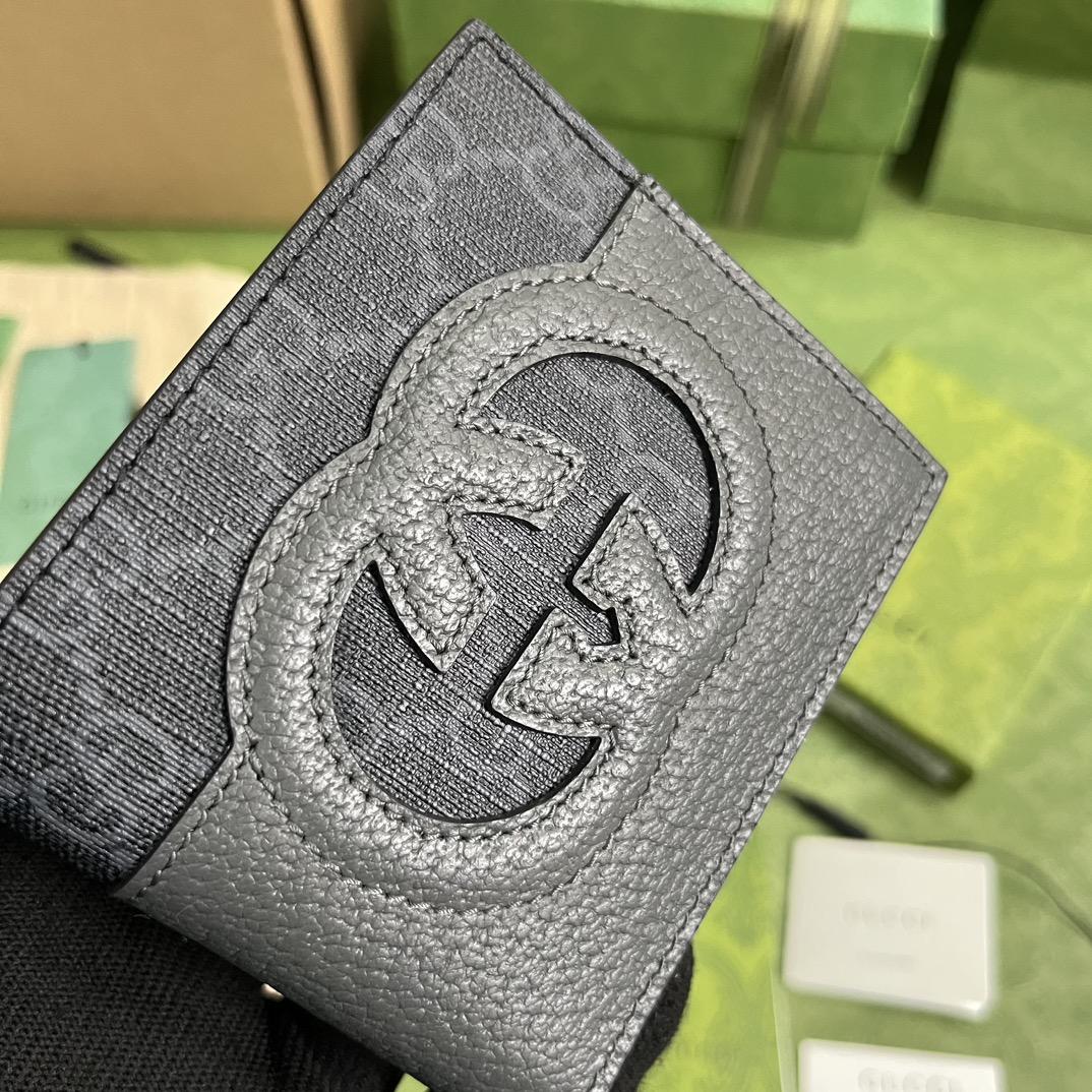 Gucci-Geldbörse mit ausgeschnittenem ineinandergreifendem G - EUR FASHION