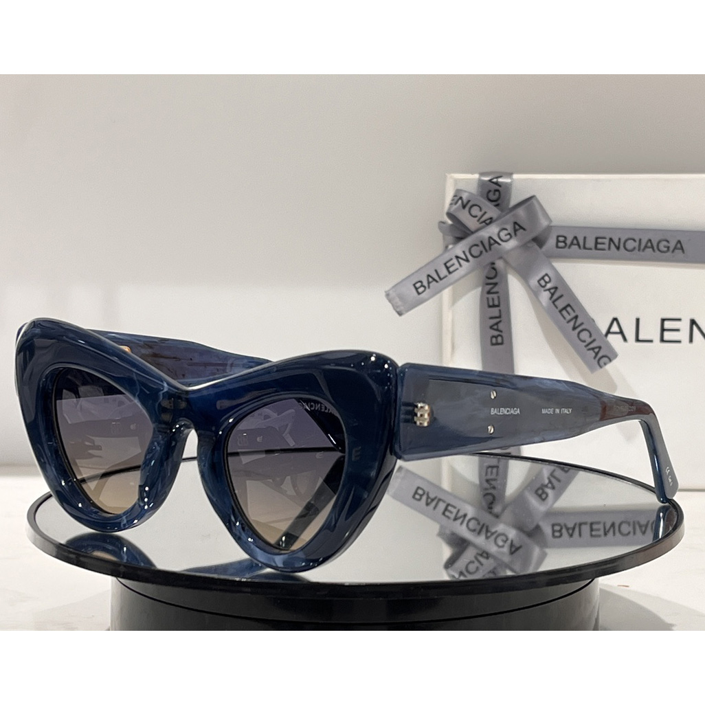 Balenciaga Cat-Eye-Sonnenbrille mit Logo-Print BB0204S - EUR FASHION